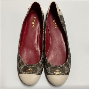 Coach Chelsea flats cap toe size 6 new NWOB